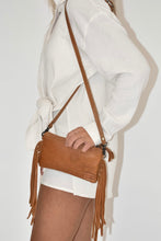 Load image into Gallery viewer, American Darling Little Cowhide Fringe Purse
