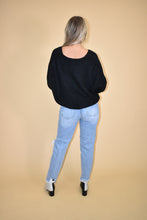 Load image into Gallery viewer, Black V Neck Sweater
