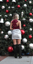 Load image into Gallery viewer, Silver Ruffle Detail Skirt
