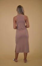 Load image into Gallery viewer, Warm Taupe Racerback Midi Dress
