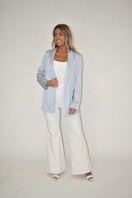 Load image into Gallery viewer, Sky Blue Satin Blazer
