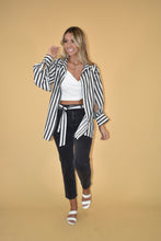 Load image into Gallery viewer, Stripe Button Up Blouse
