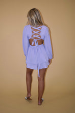 Load image into Gallery viewer, Lavender Cut Out Long Sleeve Romper
