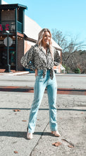 Load image into Gallery viewer, Leopard Button Front Blouse
