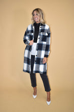 Load image into Gallery viewer, Blue Flannel Coat
