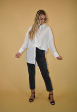 Load image into Gallery viewer, Washed Black High Waisted Straight Leg Jeans
