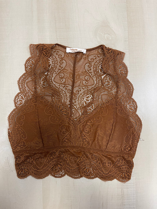 Dark Rust Lace Bralette