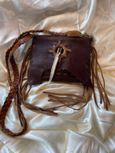 Load image into Gallery viewer, Brown Leather Fringe Purse with Braided Strap - American Darling
