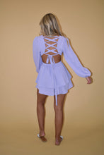 Load image into Gallery viewer, Lavender Cut Out Long Sleeve Romper
