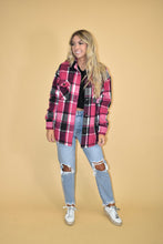 Load image into Gallery viewer, Hot Pink Flannel Shacket
