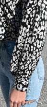Load image into Gallery viewer, Leopard Button Front Blouse
