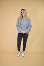 Load image into Gallery viewer, Heather Grey Knit Hoodie
