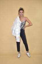 Load image into Gallery viewer, Silver Velvet Cowl Neck Tank Top
