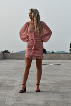 Load image into Gallery viewer, Long Sleeve Ruffle Front Dress

