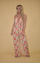 Load image into Gallery viewer, Halter Floral Jumpsuit
