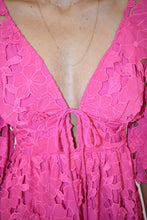 Load image into Gallery viewer, Hot Pink Floral Dress
