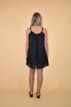 Load image into Gallery viewer, Black Feather Dress
