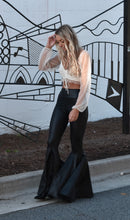Load image into Gallery viewer, Wide Band Vegan Leather Flares
