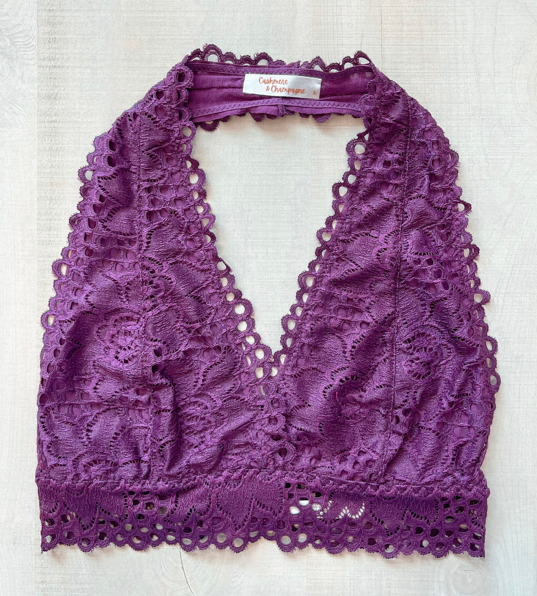 Lace Halter Bralette (5 colors available)