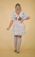 Load image into Gallery viewer, Flutter Sleeve Tiered Floral Dress
