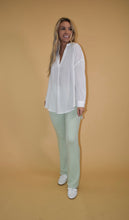 Load image into Gallery viewer, White V-neck Blouse
