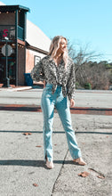 Load image into Gallery viewer, Leopard Button Front Blouse
