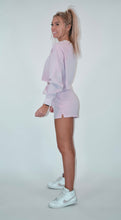 Load image into Gallery viewer, Pink Lavender Cropped Sweatshirt
