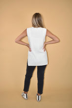 Load image into Gallery viewer, White Oversized Sweater Vest
