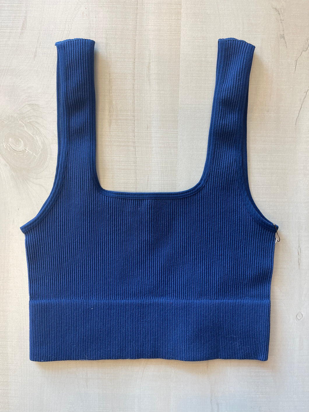 Ribbed Square Neck Cami
