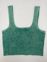 Load image into Gallery viewer, Acid Wash Ribbed Square Neck Cami
