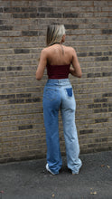 Load image into Gallery viewer, Baggy Distressed Two Tone Jeans
