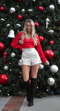 Load image into Gallery viewer, High Waisted Glitter Shorts
