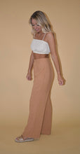 Load image into Gallery viewer, Peanut Butter Linen Blend Wide Leg Pants
