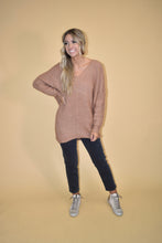 Load image into Gallery viewer, Apricot V Neck Sweater
