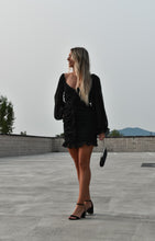 Load image into Gallery viewer, Long Sleeve Ruffle Front Dress
