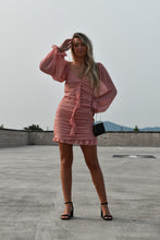 Load image into Gallery viewer, Long Sleeve Ruffle Front Dress
