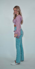 Load image into Gallery viewer, Mauve Puff Long Sleeve Crop Top
