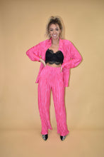 Load image into Gallery viewer, Hot Pink Pleated Wide Leg Pants (part of a matching set)
