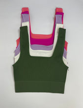 Load image into Gallery viewer, Ribbed Square Neck Cami
