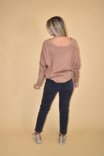 Load image into Gallery viewer, Apricot V Neck Sweater
