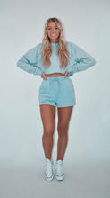 Load image into Gallery viewer, Light Blue Cropped Sweatshirt
