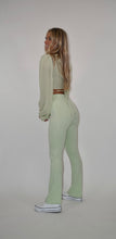 Load image into Gallery viewer, Gingham High Waisted Flare Pants
