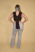 Load image into Gallery viewer, Mocha Gingham Knit Pants
