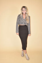 Load image into Gallery viewer, Sweater Knit Midi Skirt - Dark Chocolate
