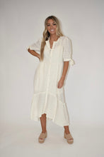 Load image into Gallery viewer, Ivory Textured Maxi Dress
