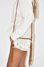 Load image into Gallery viewer, American Darling Little Cowhide Fringe Purse
