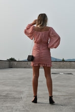 Load image into Gallery viewer, Long Sleeve Ruffle Front Dress
