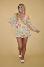 Load image into Gallery viewer, Yellow Floral Long Sleeve Romper
