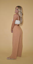 Load image into Gallery viewer, Peanut Butter Linen Blend Wide Leg Pants
