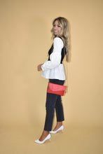 Load image into Gallery viewer, Long Sleeve Peplum Top
